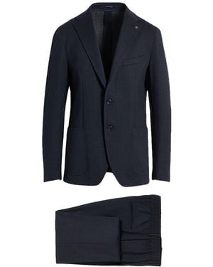 Tagliatore Midnight Suit Polyester, Virgin Wool, Polyamide, Elastane - Blue