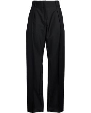 Ferragamo Trousers Virgin Wool, Mohair Wool - Black