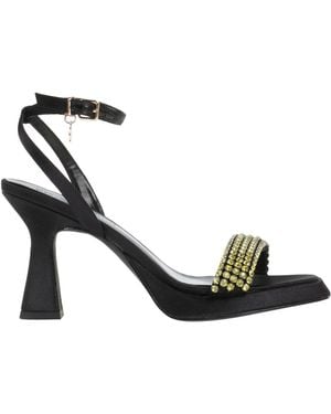 Manufacture D'essai Sandals Textile Fibers - Black