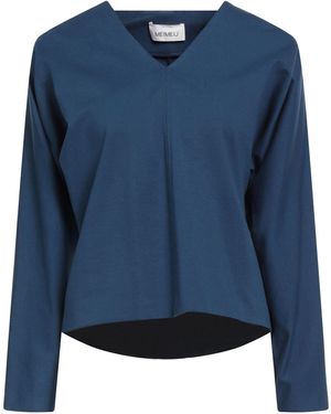 MEIMEIJ T-Shirt Viscose, Polyamide, Elastane - Blue