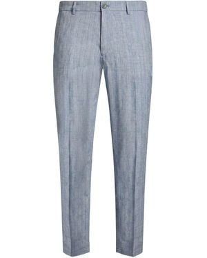 DRYKORN Drynamic Light Trousers Linen, Wool, Polyester, Viscose, Elastane - Blue