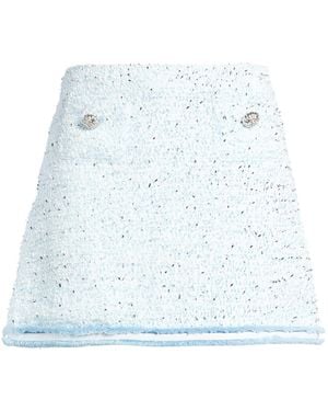 Nora Barth Sky Mini Skirt Polyester, Acetate, Cotton - Blue