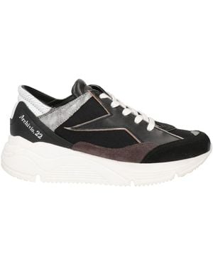 ARCHIVIO,22 Trainers Leather, Textile Fibres - Black