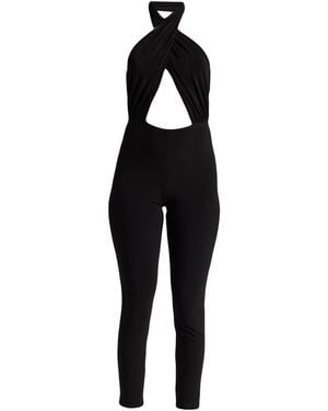 Norma Kamali Mono Enterizo - Negro