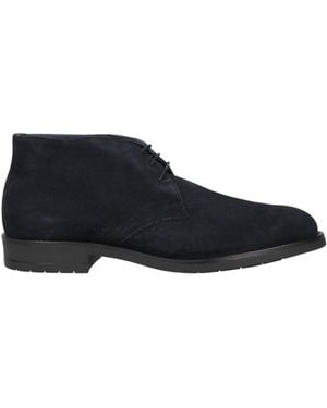 FRANZINI Midnight Ankle Boots Leather - Blue