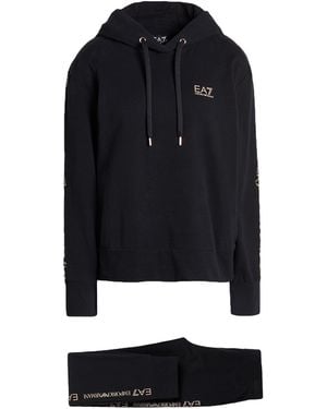 EA7 Tracksuit Cotton, Elastane - Black