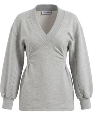 The Attico Light Mini Dress Cotton - Gray