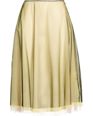 MSGM Midi Skirt Polyamide - Yellow