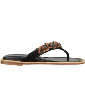 Paloma Barceló Thong Sandal - Black