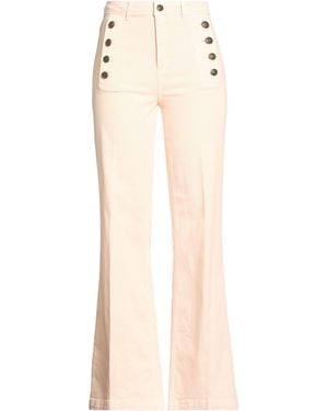 Twinset Apricot Pants Cotton, Elastane - Natural