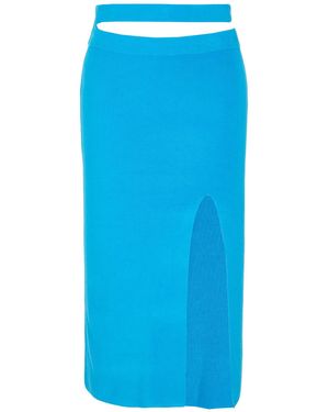 8 by YOOX Midi Skirt - Blue