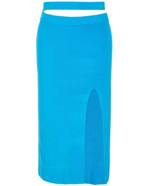 8 by YOOX Midi Skirt - Blue
