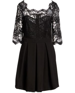Soallure Mini Dress Polyester, Elastane - Black