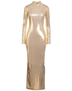 SILENCE LIMITED Maxi Dress Pes, Elastane - Natural