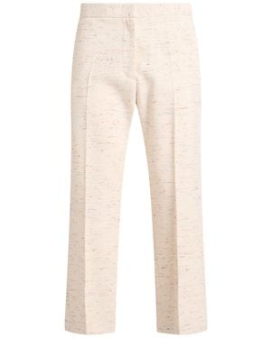 MSGM Cream Pants Cotton, Viscose, Acrylic - Natural