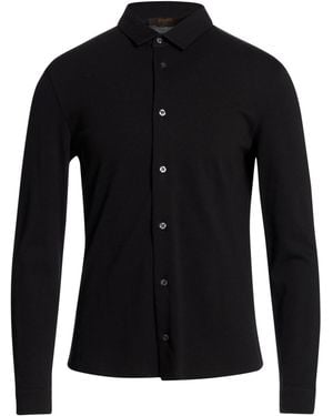 Moorer Shirt Cotton - Black