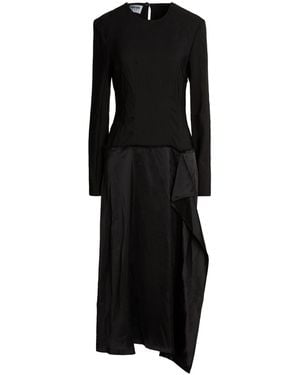 Moschino Maxi Dress Polyester, Elastane - Black
