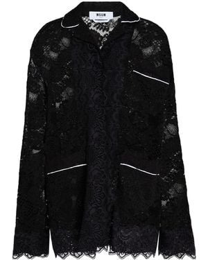 MSGM Hemd - Schwarz