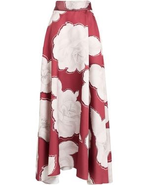 FABRIZIA DEA Maxi Skirt Polyester - Red