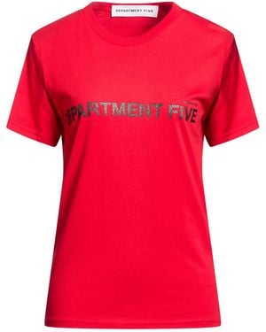 Department 5 T-Shirt Organic Cotton - Red
