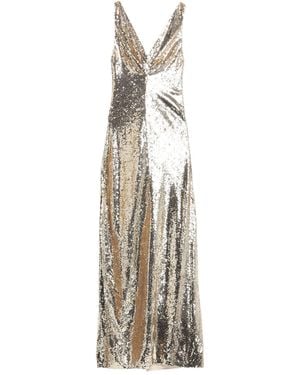 Elisabetta Franchi Maxi Dress - Metallic