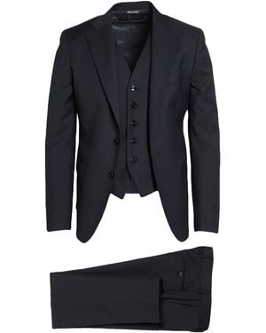 Brian Dales Midnight Suit Polyester, Wool, Viscose, Elastane - Blue