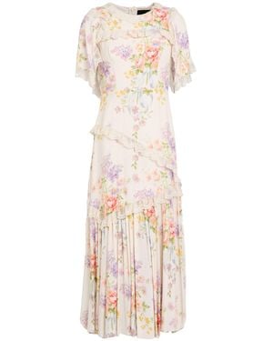 Needle & Thread Vestido Midi - Blanco