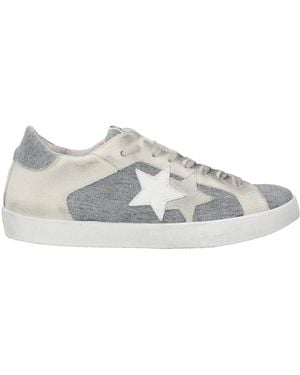 2Star Light Trainers Leather, Textile Fibres - White