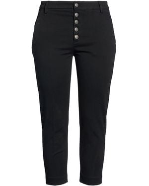 Dondup Trousers Cotton, Elastomultiester, Elastane - Black