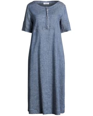 Gran Sasso Midi Dress Linen, Tencel, Elastane - Blue