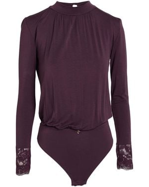 Emporio Armani Bodysuit Viscose, Elastane - Purple
