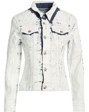 MM6 by Maison Margiela Denim Outerwear Cotton, Elastane - White