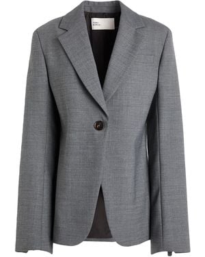 Tory Burch Blazer Polyester, Wool, Elastane - Gray