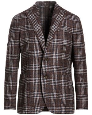 L.B.M. 1911 Chocolate Blazer Virgin Wool, Polyester - Brown