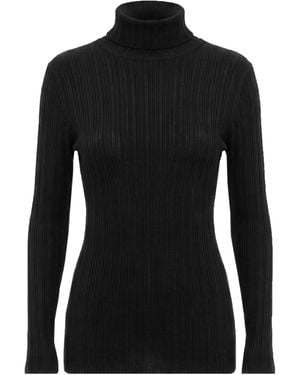 Agnona Rollkragenpullover - Schwarz