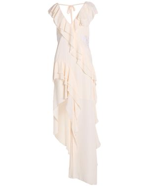 Pink Memories Maxi Dress - White