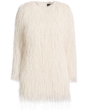 ACTUALEE Mini Dress Polyester, Lurex - White