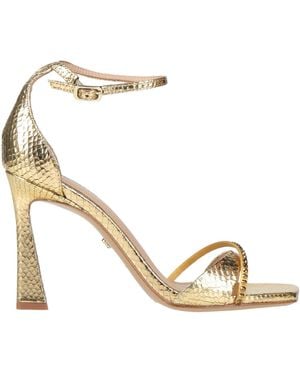 Lola Cruz Sandals Leather - Metallic