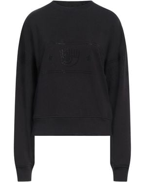 Chiara Ferragni Sweatshirt Cotton, Elastane - Black