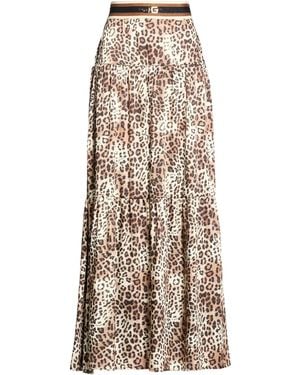Gaelle Paris Maxi Skirt Polyester - Natural