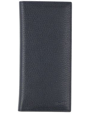 Moorer Midnight Wallet Leather - Blue