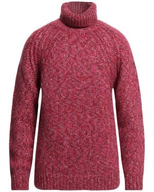 Brian Dales Turtleneck Acrylic, Mohair Wool, Polyamide - Red
