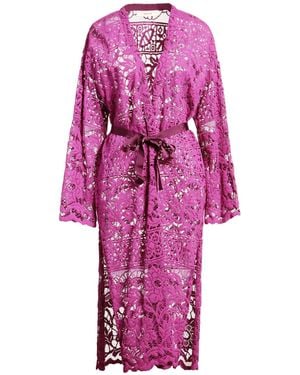 Jucca Mauve Overcoat & Trench Coat Cotton, Polyamide - Purple