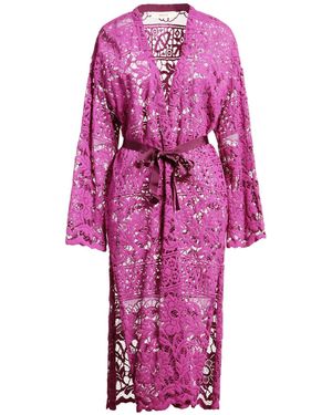Jucca Mauve Overcoat & Trench Coat Cotton, Polyamide - Purple