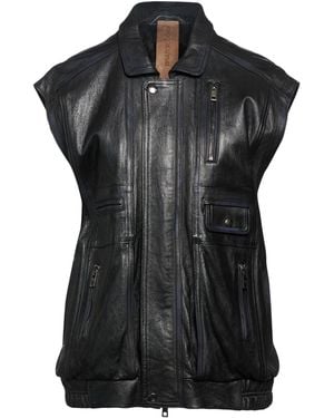 Giorgio Brato Vest Leather - Black