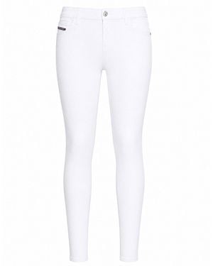 DIESEL Jeans Cotton, Polyester, Elastane - White