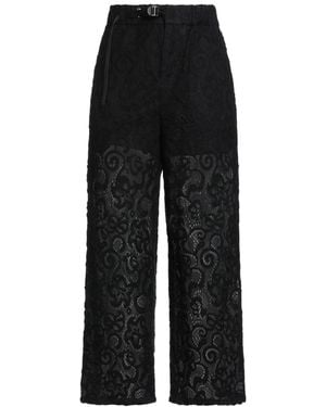 White Sand Pants - Black