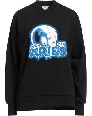 Aries Sweatshirt Cotton - Black