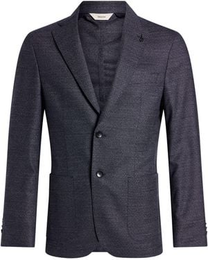 Paoloni Slate Blazer Virgin Wool, Elastane - Blue
