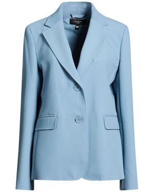 Weekend by Maxmara Light Blazer Polyester, Viscose, Elastane - Blue